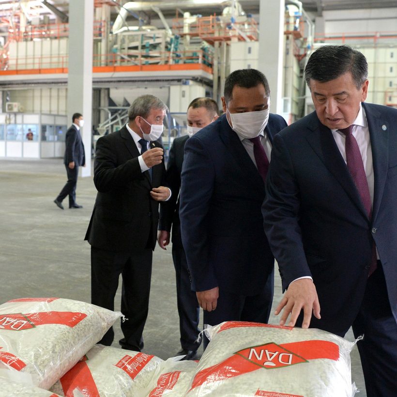 Президент Кыргызской Республики посетил предприятие «Дан Агро Продукты».