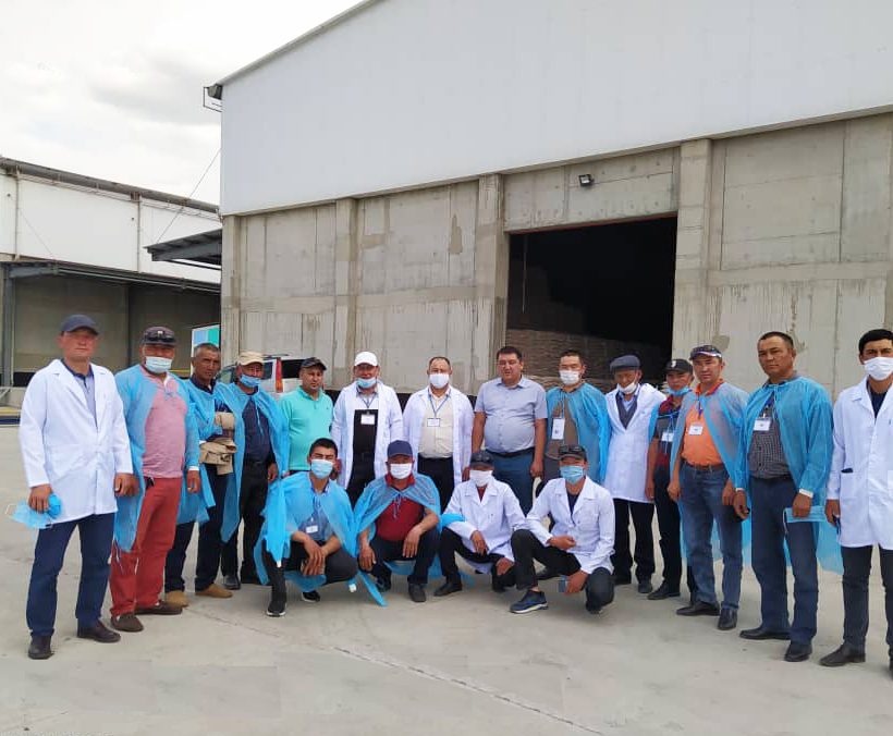 Фермеры и главы Ат-Башинского района Нарынской области КР посетили предприятие «Дан Агро Продукты».
